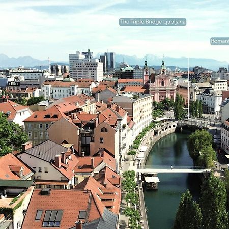 Romantic Jump Studio Overlooking River, Free Parking Ljubljana Exterior photo